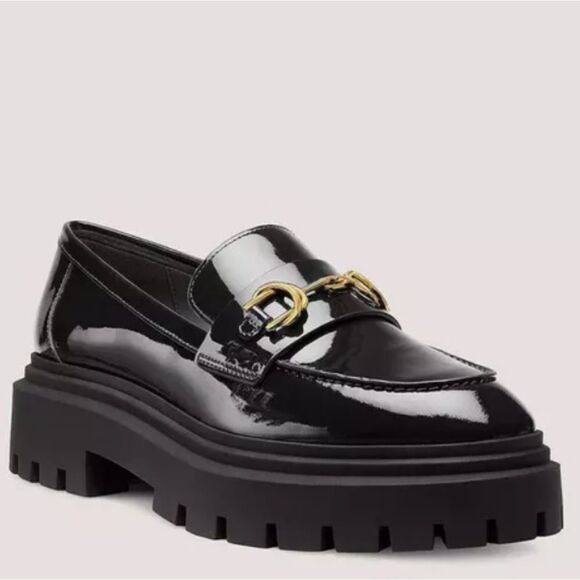 BRAND NEW STUART WEITZMAN OWEN BUCKLE ULTRA LUG PLASFORM LOAFER - Picture 11 of 16